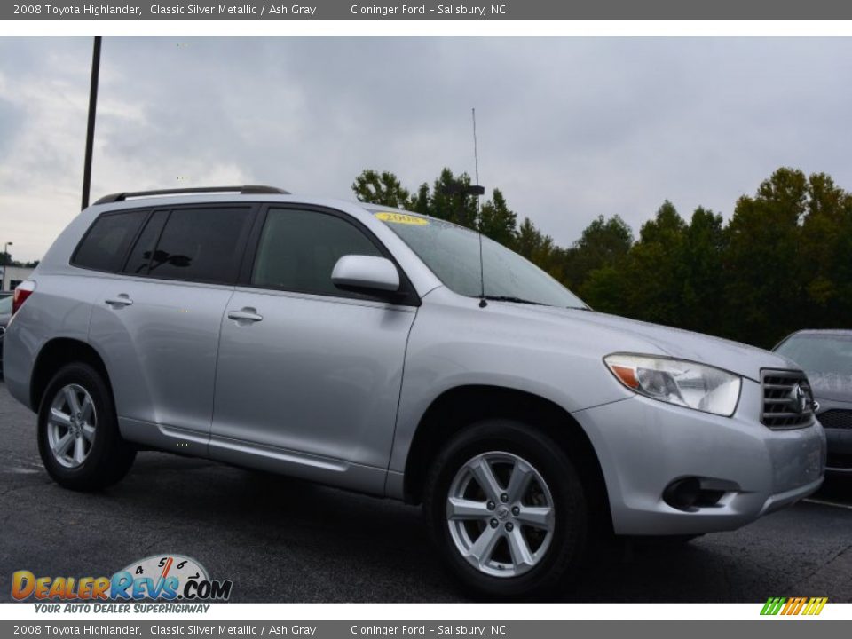 2008 Toyota Highlander Classic Silver Metallic / Ash Gray Photo #1
