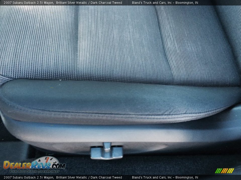 2007 Subaru Outback 2.5i Wagon Brilliant Silver Metallic / Dark Charcoal Tweed Photo #9