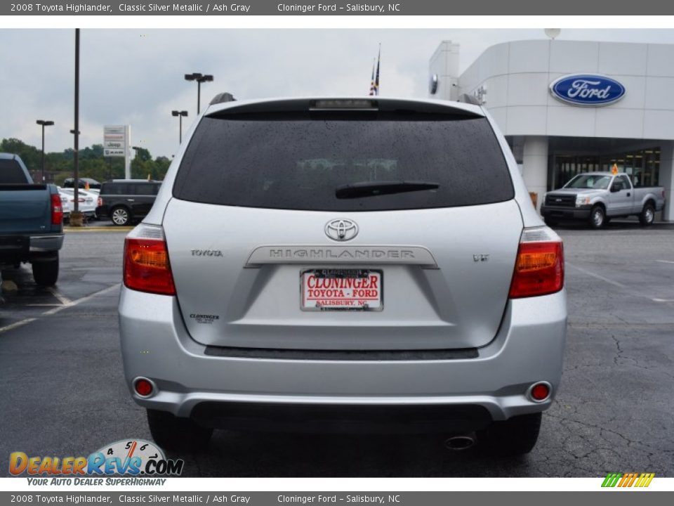 2008 Toyota Highlander Classic Silver Metallic / Ash Gray Photo #4
