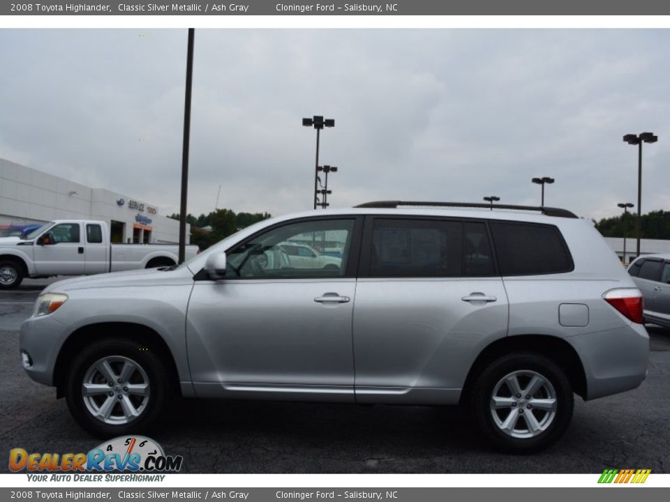 2008 Toyota Highlander Classic Silver Metallic / Ash Gray Photo #5