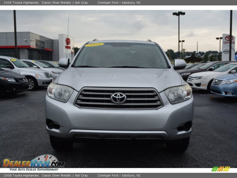 2008 Toyota Highlander Classic Silver Metallic / Ash Gray Photo #7