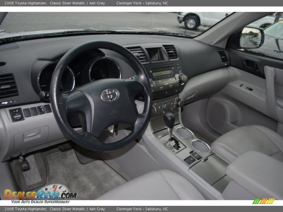 2008 Toyota Highlander Classic Silver Metallic / Ash Gray Photo #10