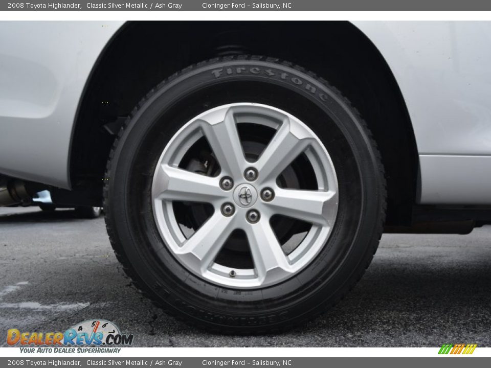 2008 Toyota Highlander Classic Silver Metallic / Ash Gray Photo #17