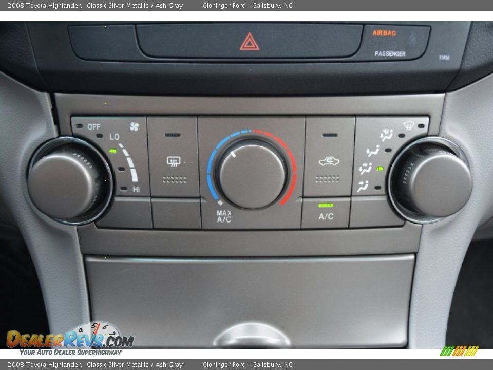 2008 Toyota Highlander Classic Silver Metallic / Ash Gray Photo #20