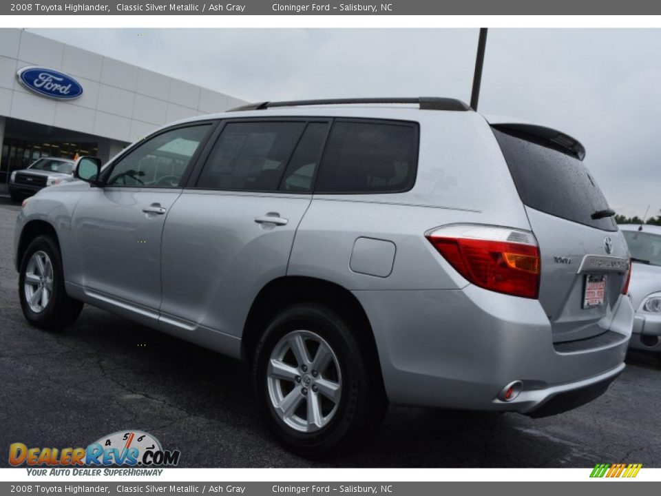 2008 Toyota Highlander Classic Silver Metallic / Ash Gray Photo #26