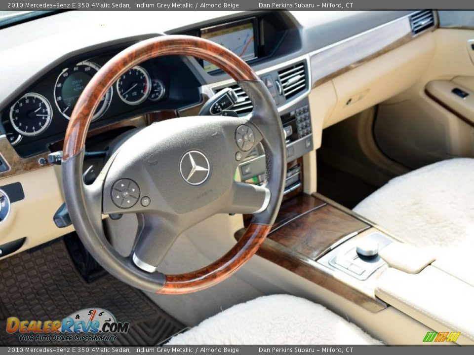 2010 Mercedes-Benz E 350 4Matic Sedan Indium Grey Metallic / Almond Beige Photo #5
