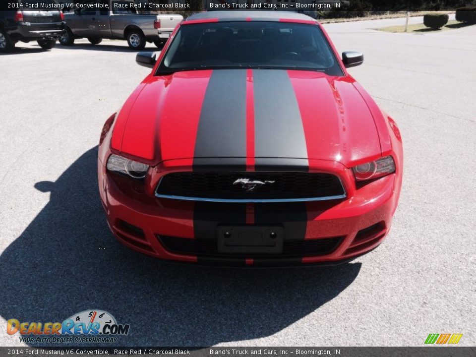 2014 Ford Mustang V6 Convertible Race Red / Charcoal Black Photo #14