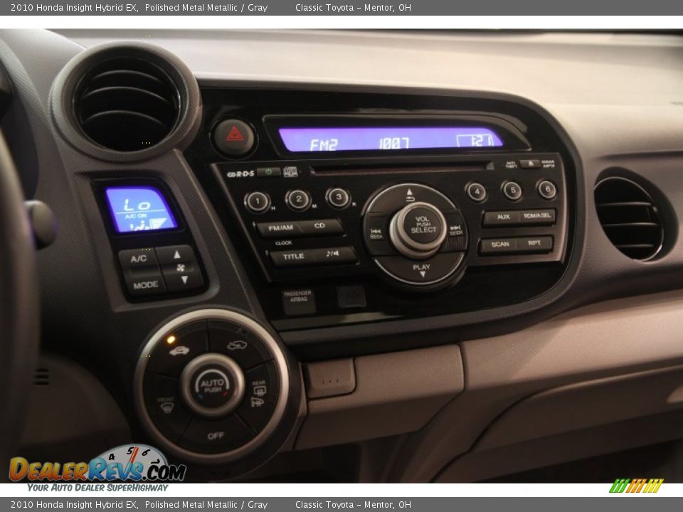 2010 Honda Insight Hybrid EX Polished Metal Metallic / Gray Photo #11