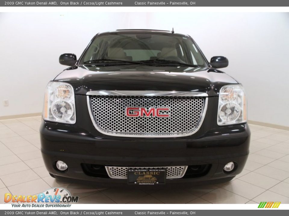 2009 GMC Yukon Denali AWD Onyx Black / Cocoa/Light Cashmere Photo #2