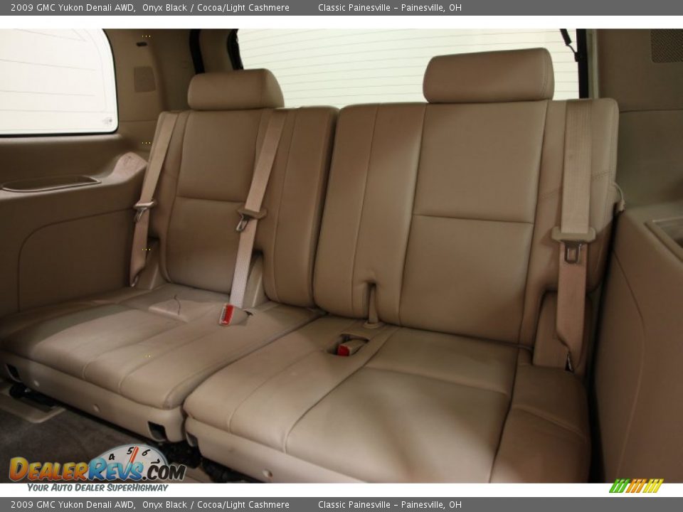2009 GMC Yukon Denali AWD Onyx Black / Cocoa/Light Cashmere Photo #15