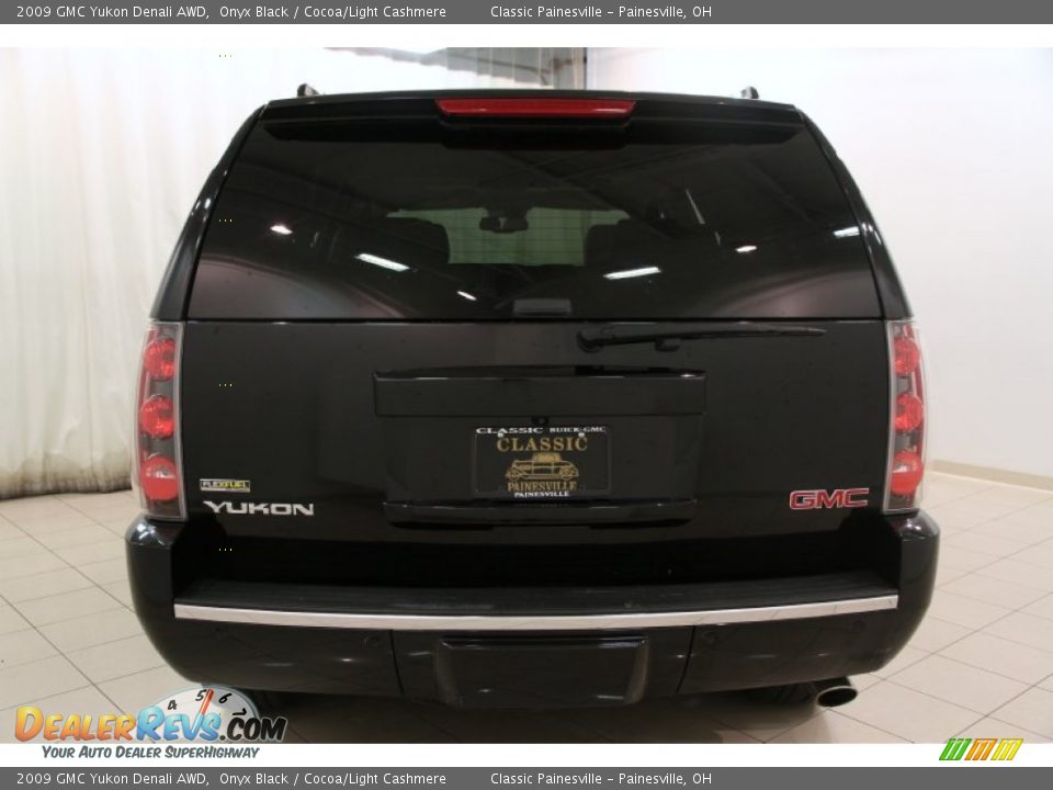 2009 GMC Yukon Denali AWD Onyx Black / Cocoa/Light Cashmere Photo #18