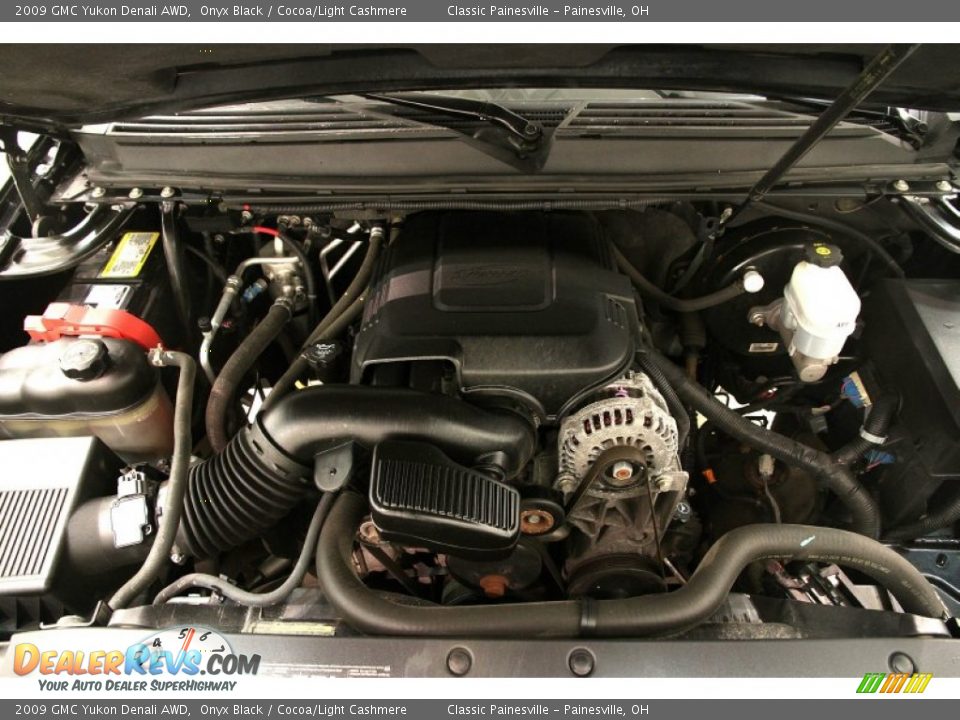2009 GMC Yukon Denali AWD Onyx Black / Cocoa/Light Cashmere Photo #19