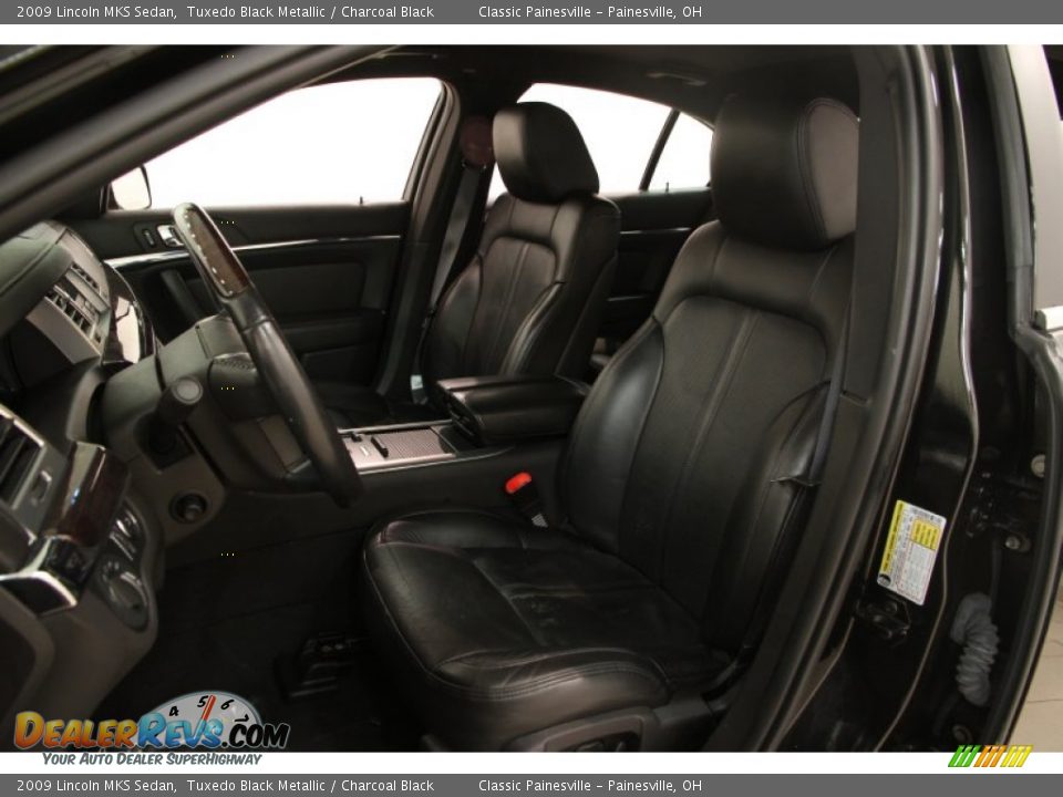 2009 Lincoln MKS Sedan Tuxedo Black Metallic / Charcoal Black Photo #5