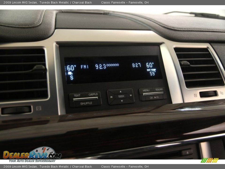 2009 Lincoln MKS Sedan Tuxedo Black Metallic / Charcoal Black Photo #9