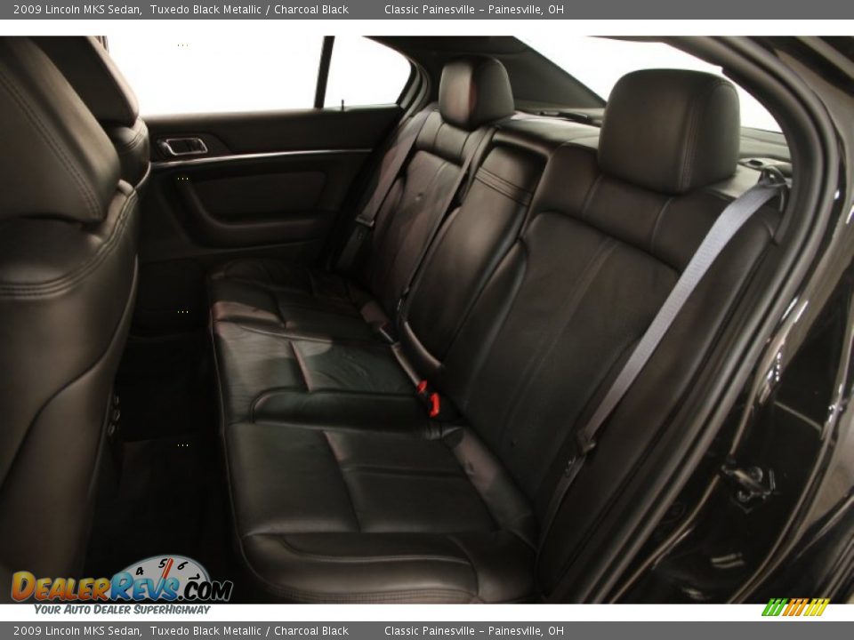 2009 Lincoln MKS Sedan Tuxedo Black Metallic / Charcoal Black Photo #15