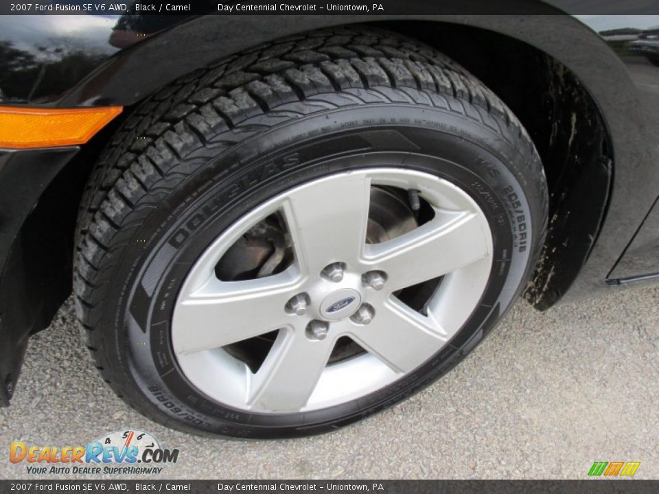 2007 Ford Fusion SE V6 AWD Black / Camel Photo #14