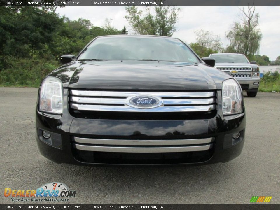 2007 Ford Fusion SE V6 AWD Black / Camel Photo #15