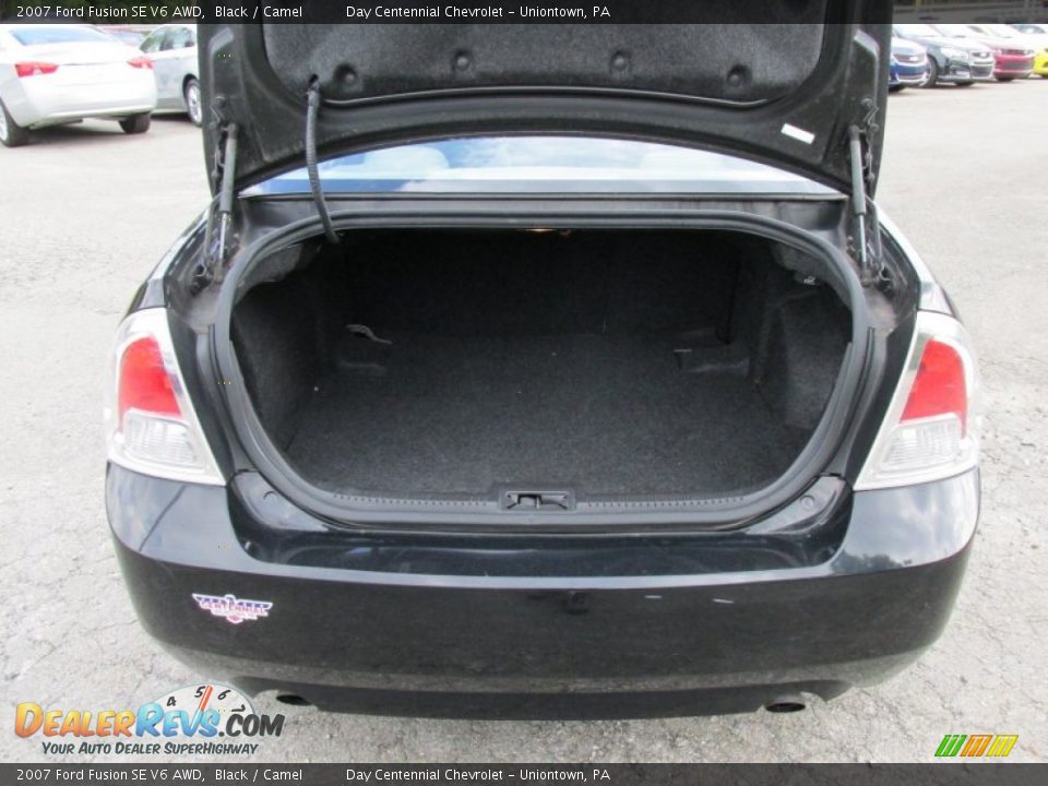 2007 Ford Fusion SE V6 AWD Black / Camel Photo #17