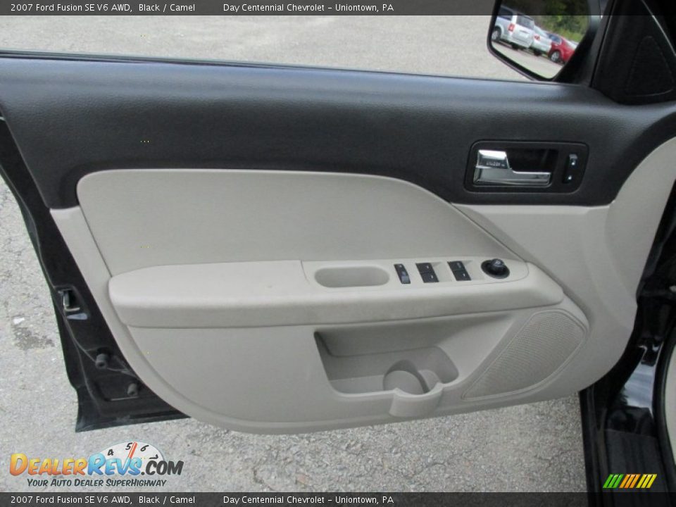 2007 Ford Fusion SE V6 AWD Black / Camel Photo #19