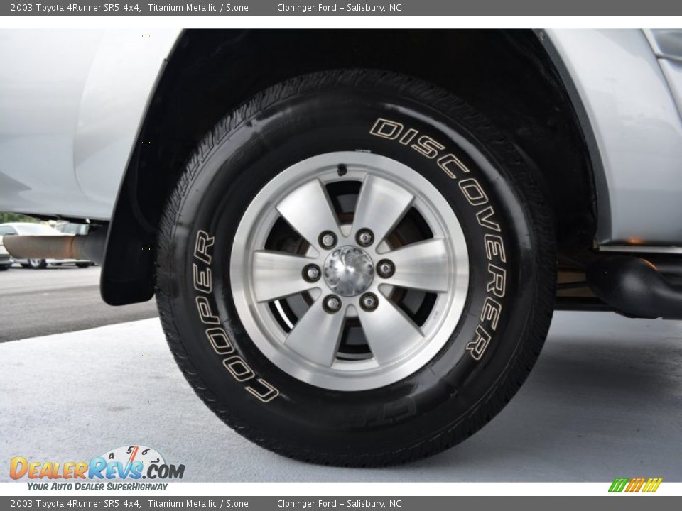 2003 Toyota 4Runner SR5 4x4 Titanium Metallic / Stone Photo #17