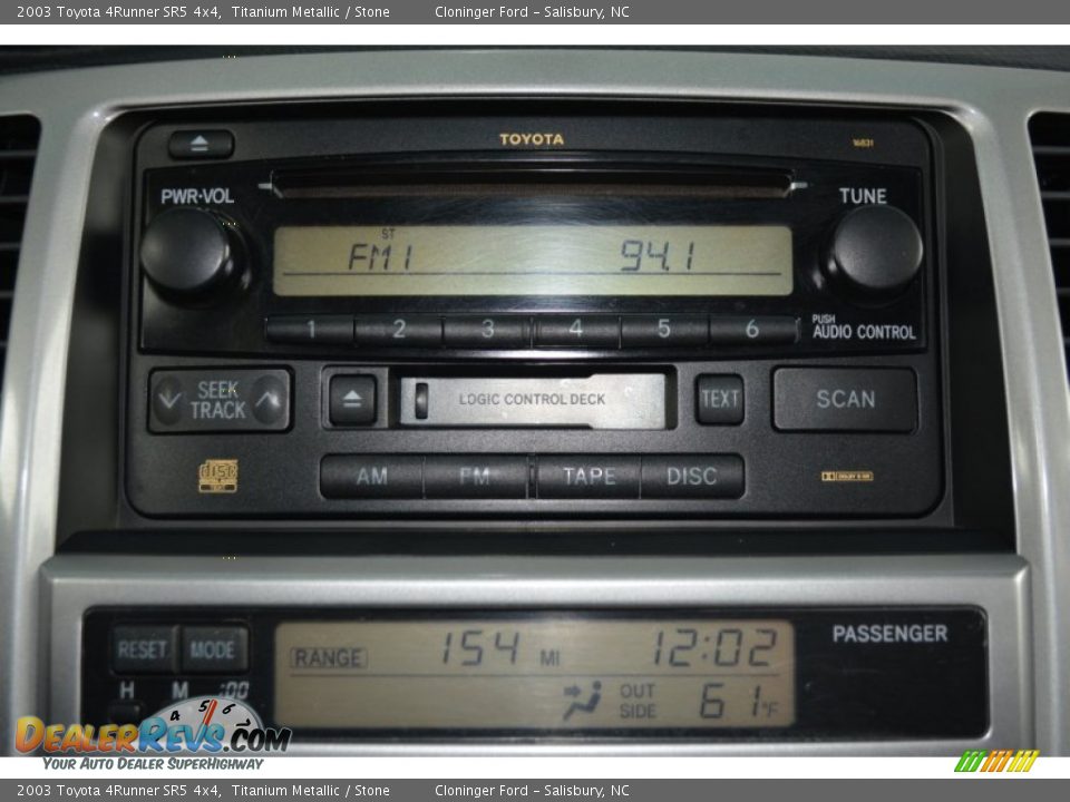 2003 Toyota 4Runner SR5 4x4 Titanium Metallic / Stone Photo #21