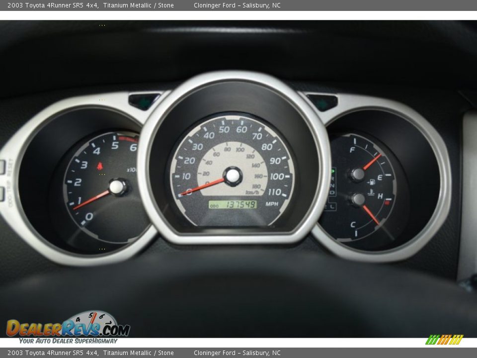 2003 Toyota 4Runner SR5 4x4 Titanium Metallic / Stone Photo #26