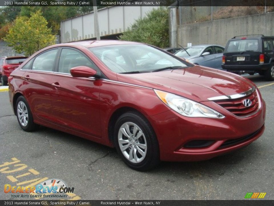 2013 Hyundai Sonata GLS Sparkling Ruby / Camel Photo #3
