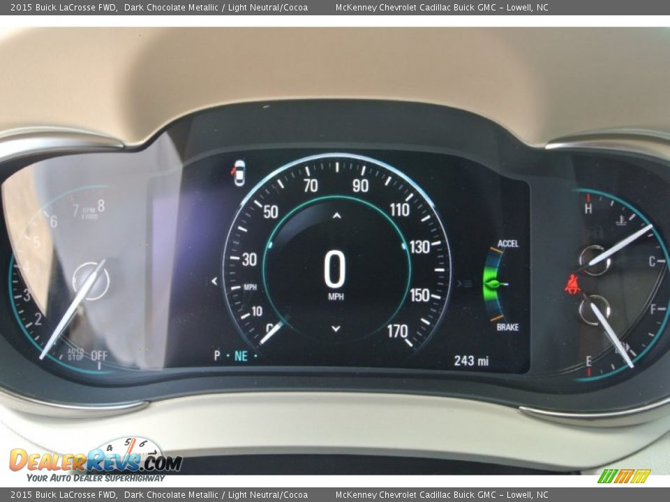 2015 Buick LaCrosse FWD Dark Chocolate Metallic / Light Neutral/Cocoa Photo #15