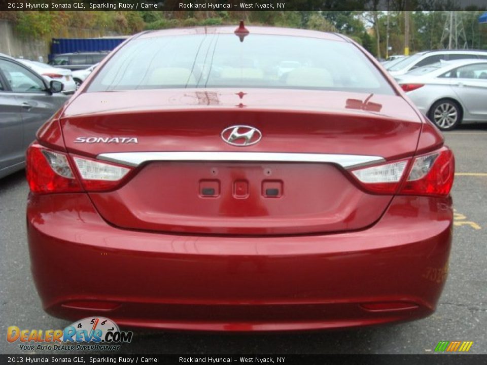 2013 Hyundai Sonata GLS Sparkling Ruby / Camel Photo #5