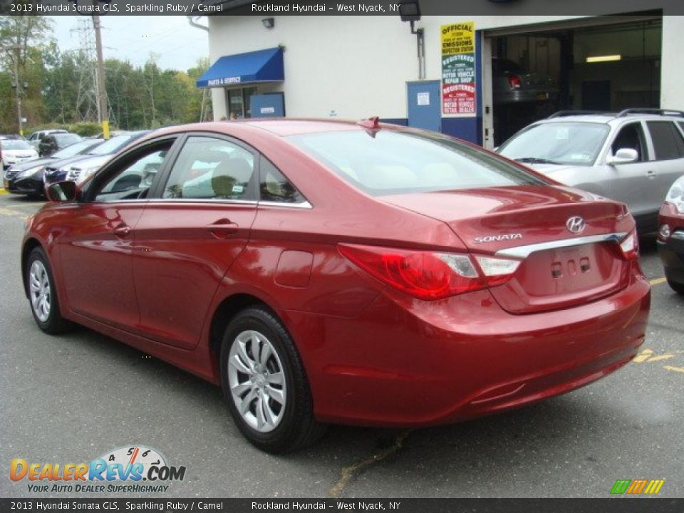 2013 Hyundai Sonata GLS Sparkling Ruby / Camel Photo #6