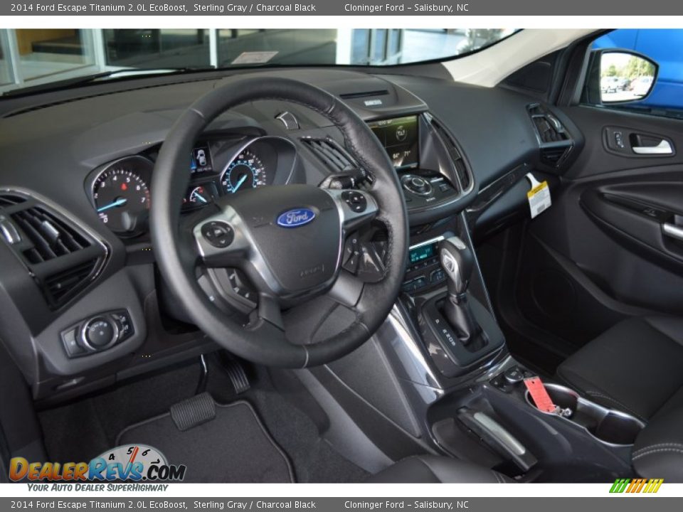 2014 Ford Escape Titanium 2.0L EcoBoost Sterling Gray / Charcoal Black Photo #7