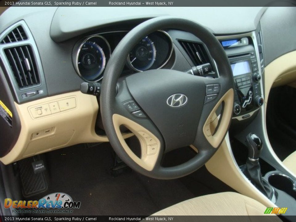 2013 Hyundai Sonata GLS Sparkling Ruby / Camel Photo #9