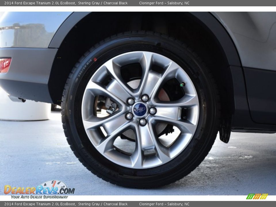 2014 Ford Escape Titanium 2.0L EcoBoost Sterling Gray / Charcoal Black Photo #11