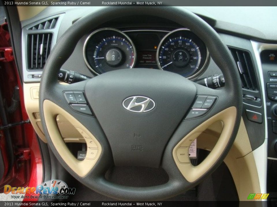 2013 Hyundai Sonata GLS Sparkling Ruby / Camel Photo #13
