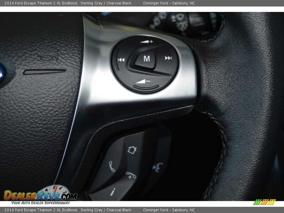 2014 Ford Escape Titanium 2.0L EcoBoost Sterling Gray / Charcoal Black Photo #27