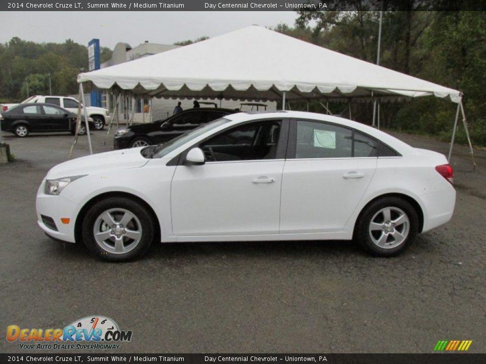 2014 Chevrolet Cruze LT Summit White / Medium Titanium Photo #2