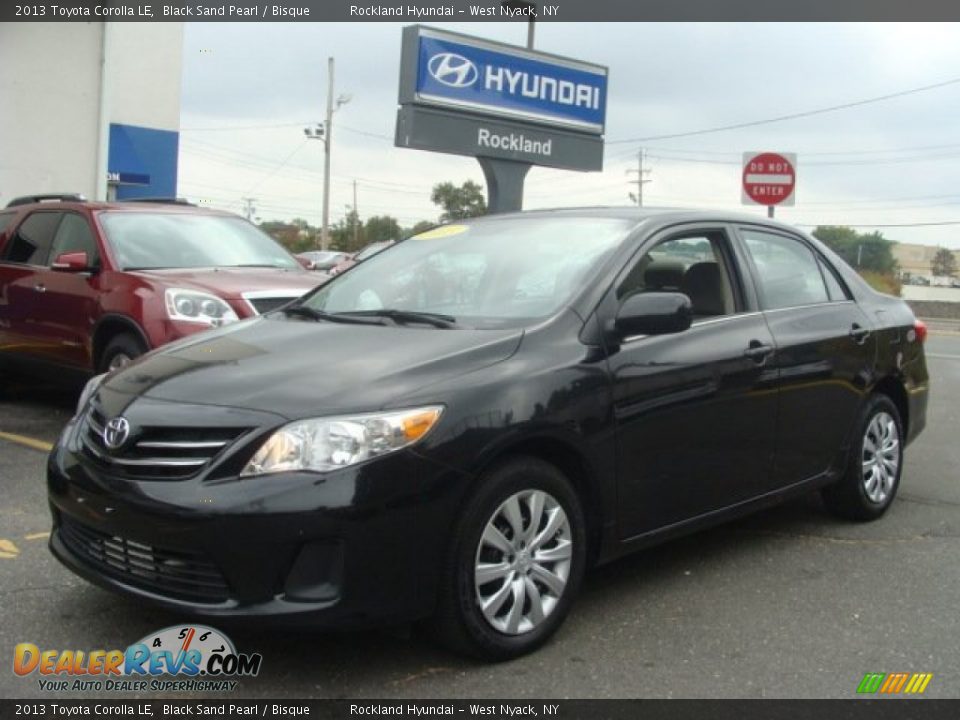 2013 Toyota Corolla LE Black Sand Pearl / Bisque Photo #1