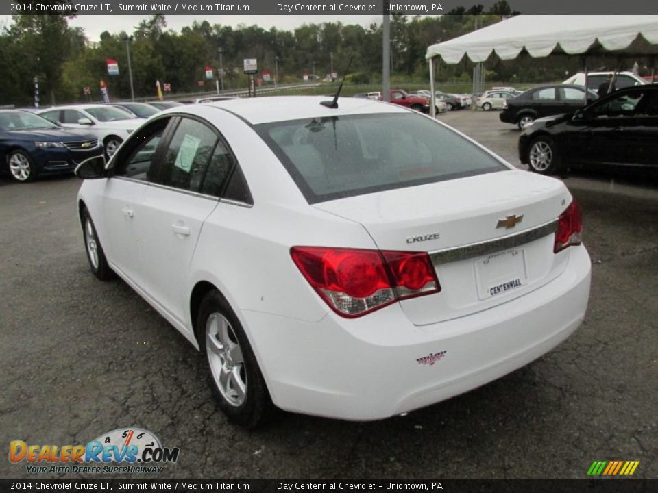 2014 Chevrolet Cruze LT Summit White / Medium Titanium Photo #4