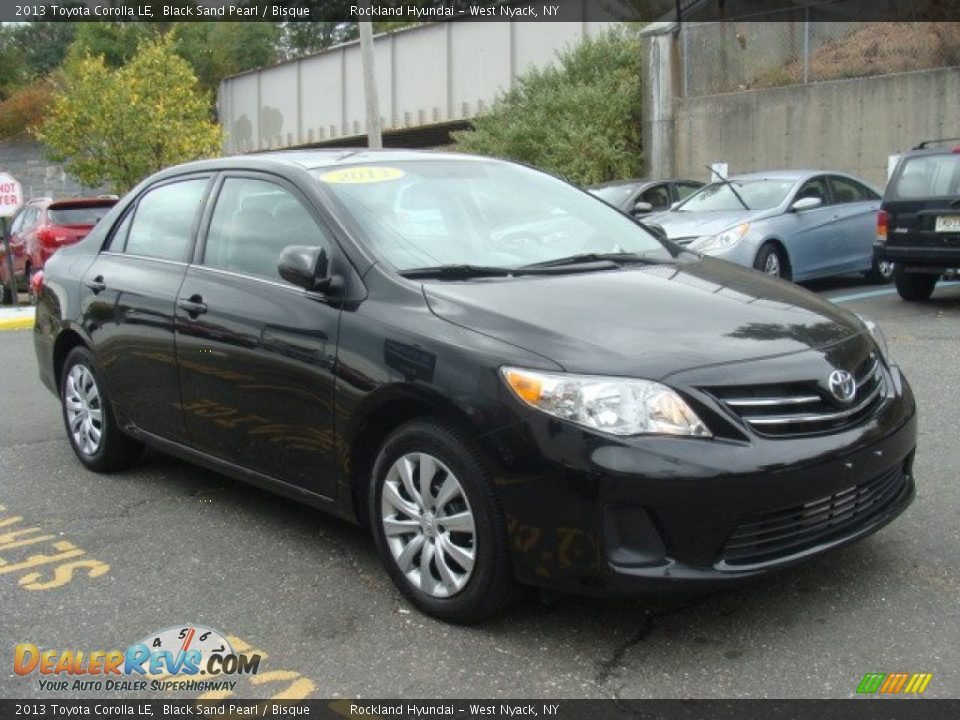 2013 Toyota Corolla LE Black Sand Pearl / Bisque Photo #3