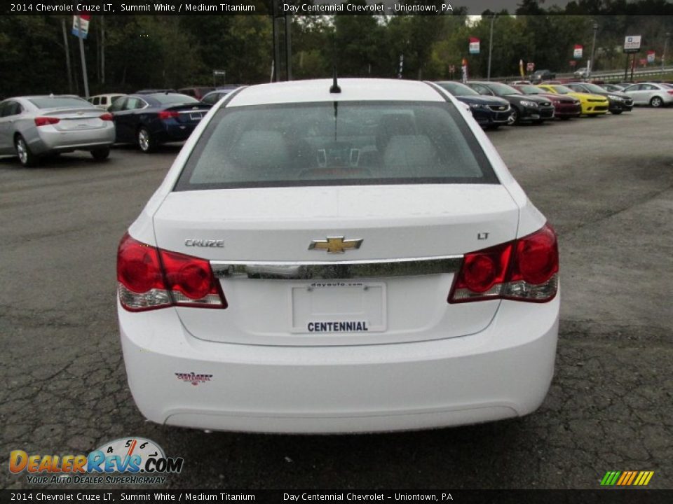 2014 Chevrolet Cruze LT Summit White / Medium Titanium Photo #5