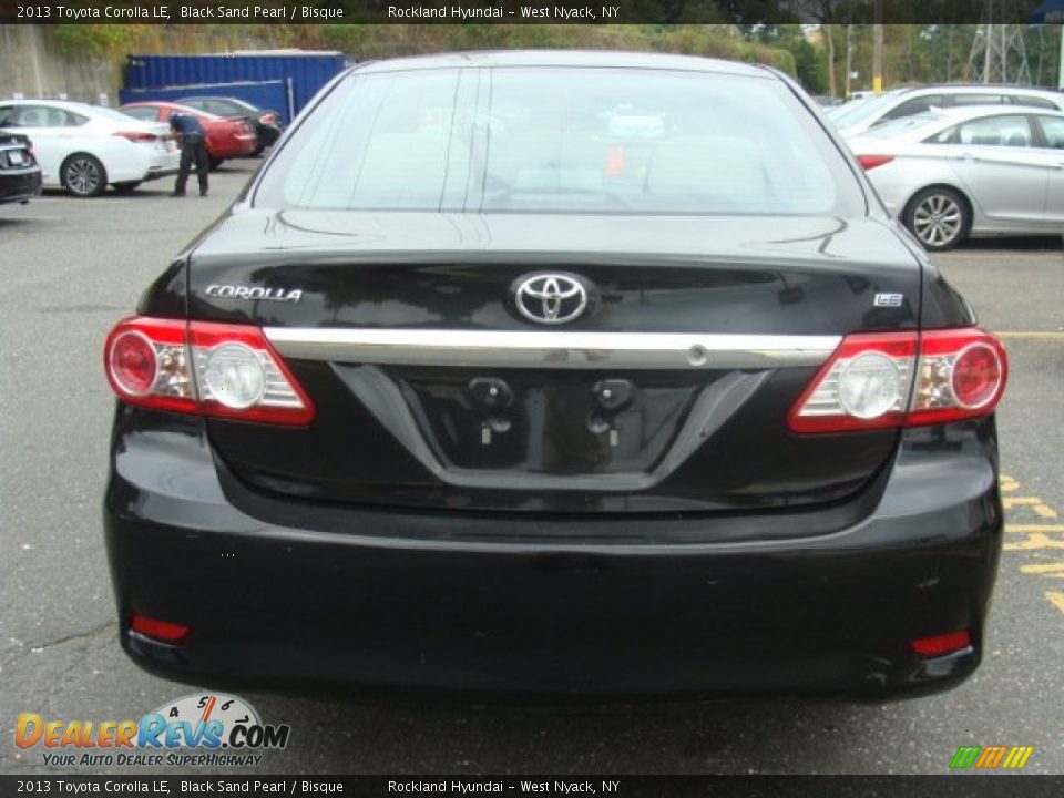 2013 Toyota Corolla LE Black Sand Pearl / Bisque Photo #5