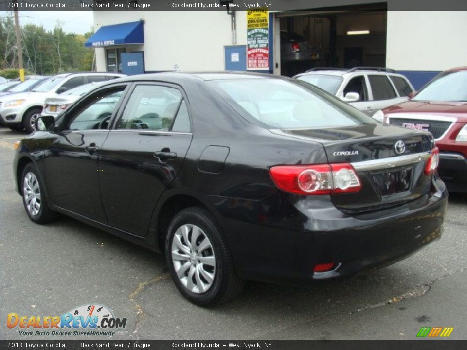 2013 Toyota Corolla LE Black Sand Pearl / Bisque Photo #6