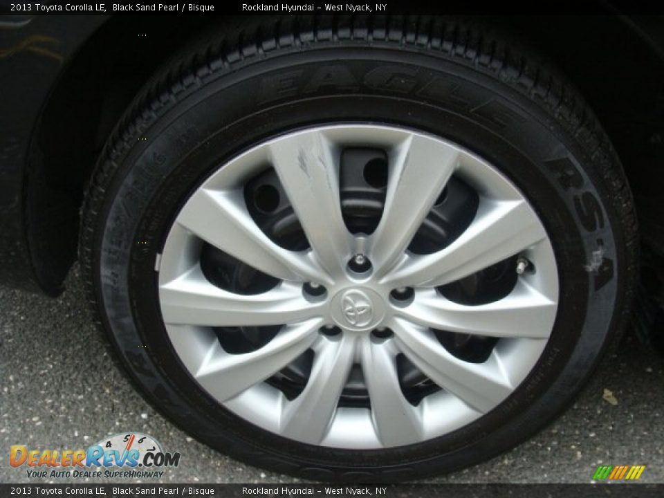 2013 Toyota Corolla LE Black Sand Pearl / Bisque Photo #25