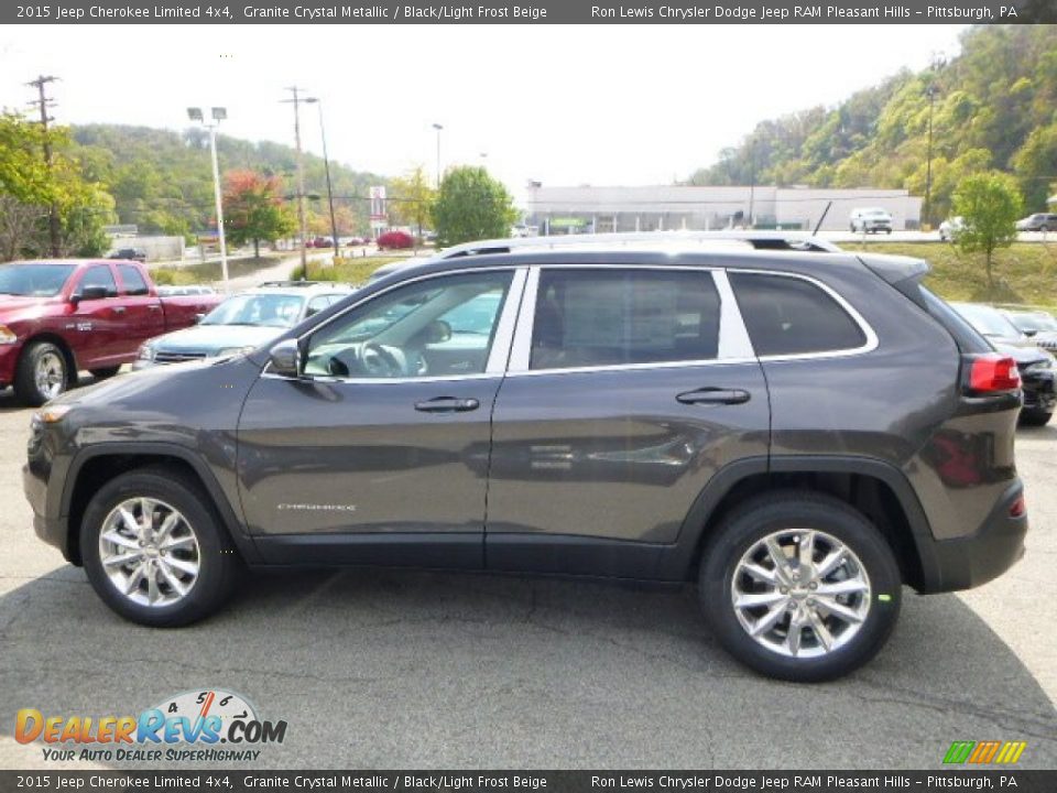 Granite Crystal Metallic 2015 Jeep Cherokee Limited 4x4 Photo #2