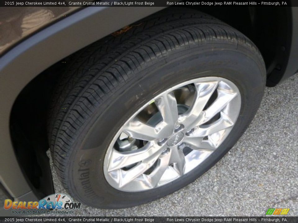 2015 Jeep Cherokee Limited 4x4 Granite Crystal Metallic / Black/Light Frost Beige Photo #9