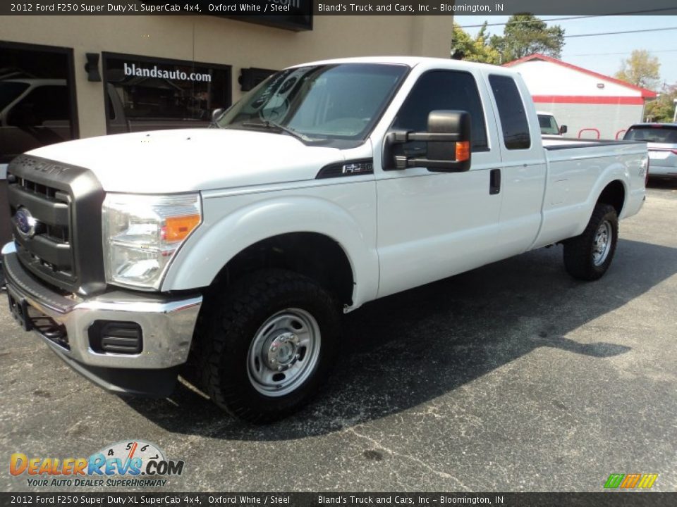 2012 Ford F250 Super Duty XL SuperCab 4x4 Oxford White / Steel Photo #1
