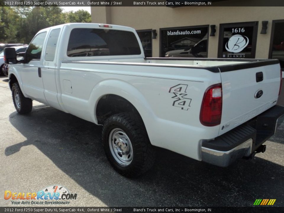 2012 Ford F250 Super Duty XL SuperCab 4x4 Oxford White / Steel Photo #2