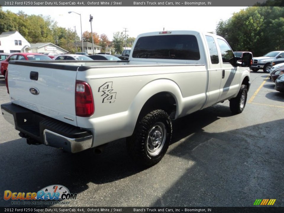 2012 Ford F250 Super Duty XL SuperCab 4x4 Oxford White / Steel Photo #3
