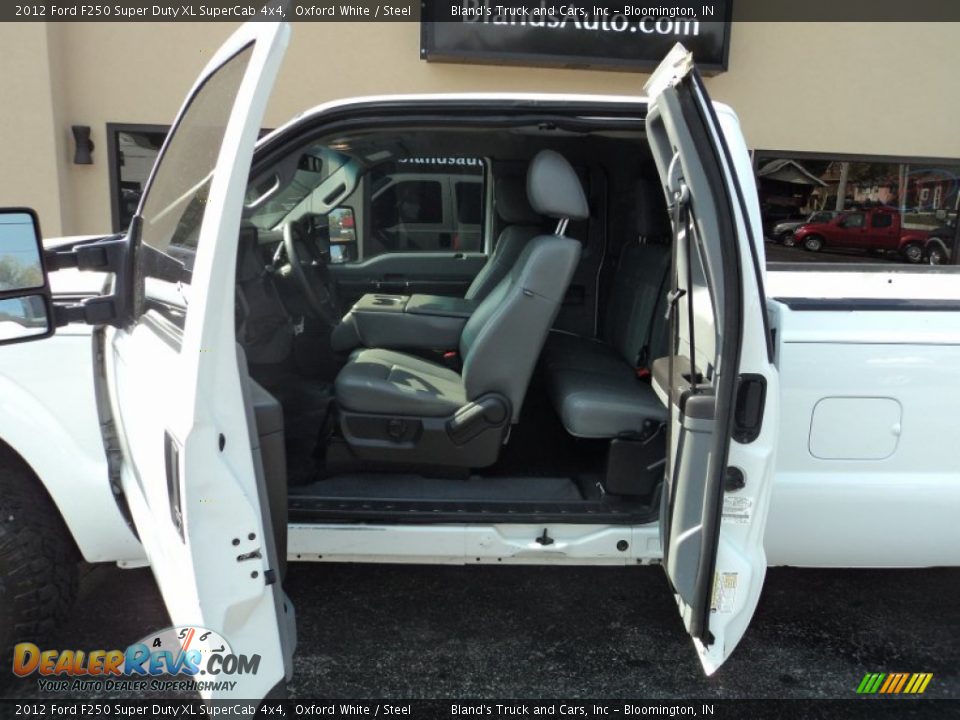 2012 Ford F250 Super Duty XL SuperCab 4x4 Oxford White / Steel Photo #5