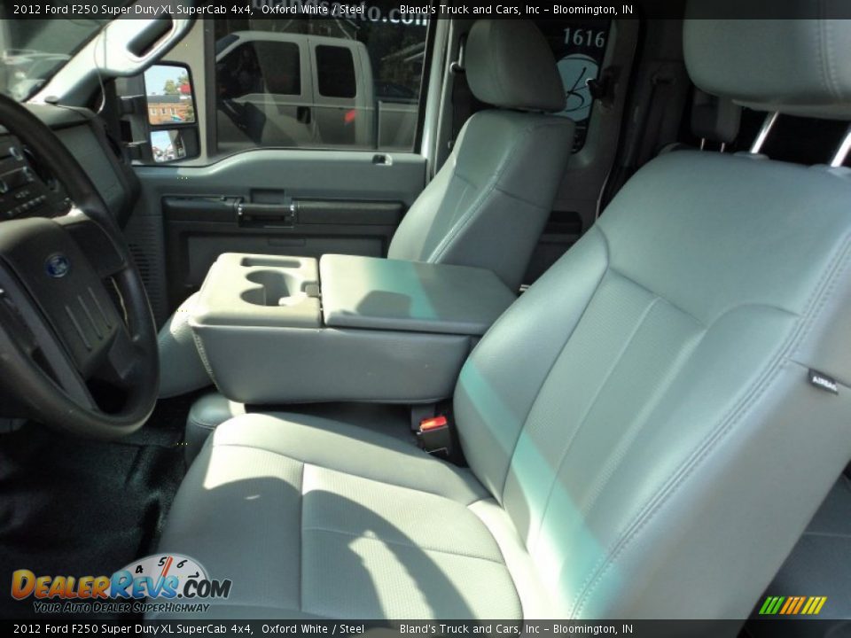 2012 Ford F250 Super Duty XL SuperCab 4x4 Oxford White / Steel Photo #6